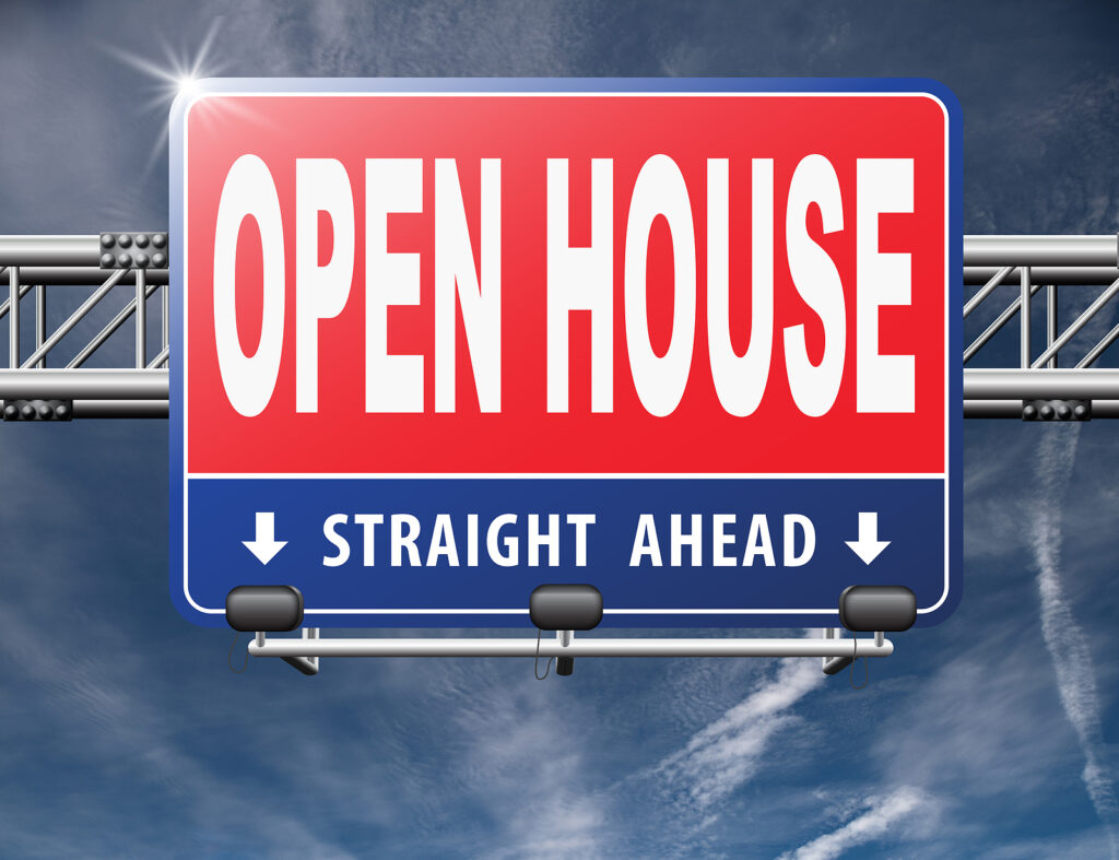 Open house or model house viewing before sale or renting a new h